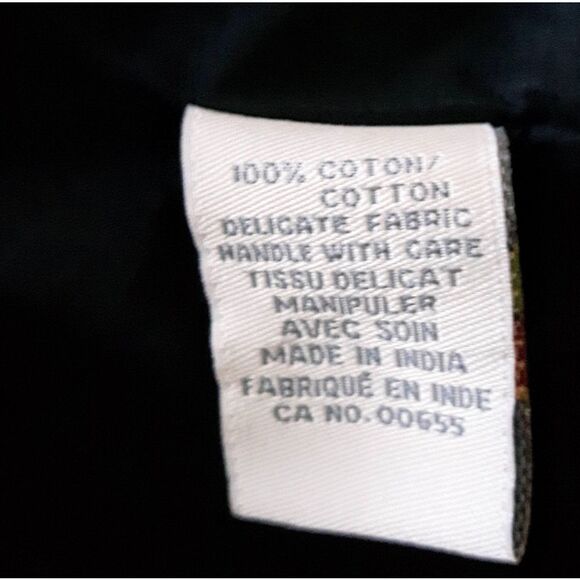 RW&CO Fun & Flirty Black Cotton Lined Embroidered Skirt EUC Size 8 - Picture 3 of 7